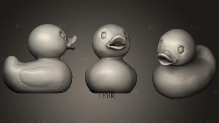 Rubber duck 3d stl for CNC